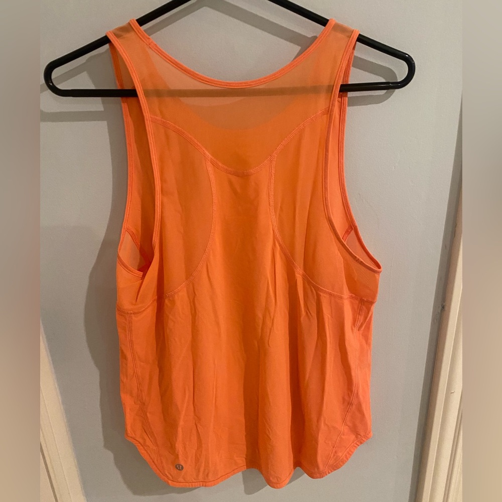 Orange Sleeveless Women's Top - Picture 2 of 3